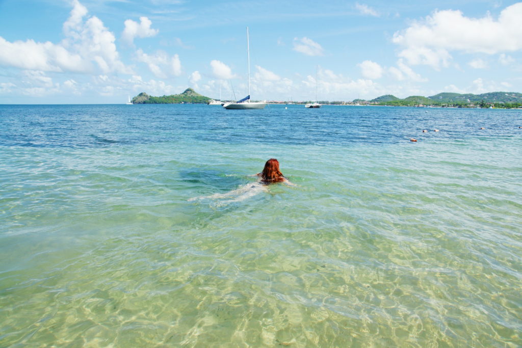 As long as we're here, let's swim!