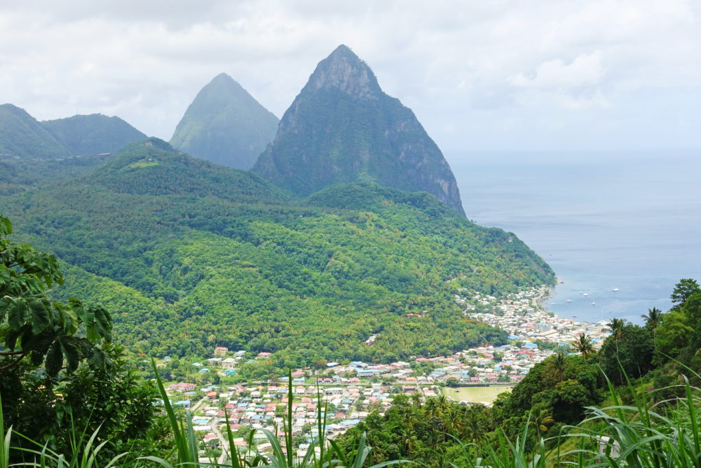 Note: "Piton" is also the name of Saint Lucia's local beer.  Do not confuse it with these mountains.