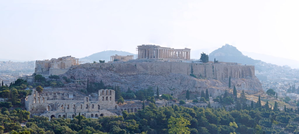 The Acropolis as seen from the Hill of the Muses.