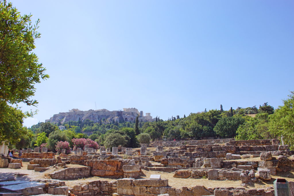 The Acropolis as seen from the Ancient Agora.