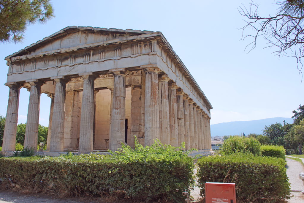 The Temple of Hephaestus is worn, but still inspiring.