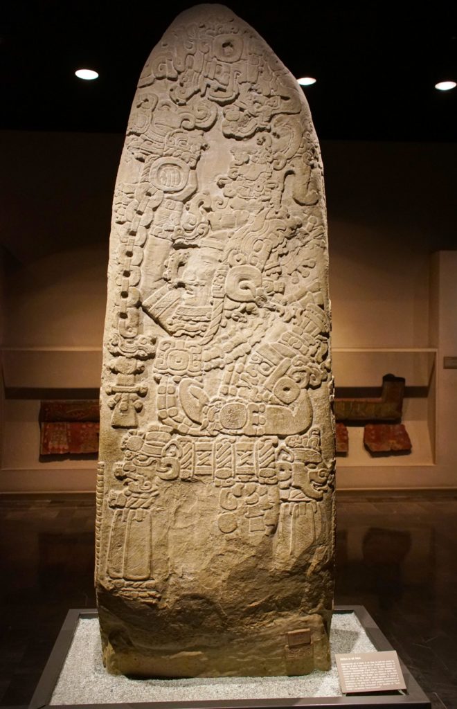 The famous Stela 31 of Tikal.