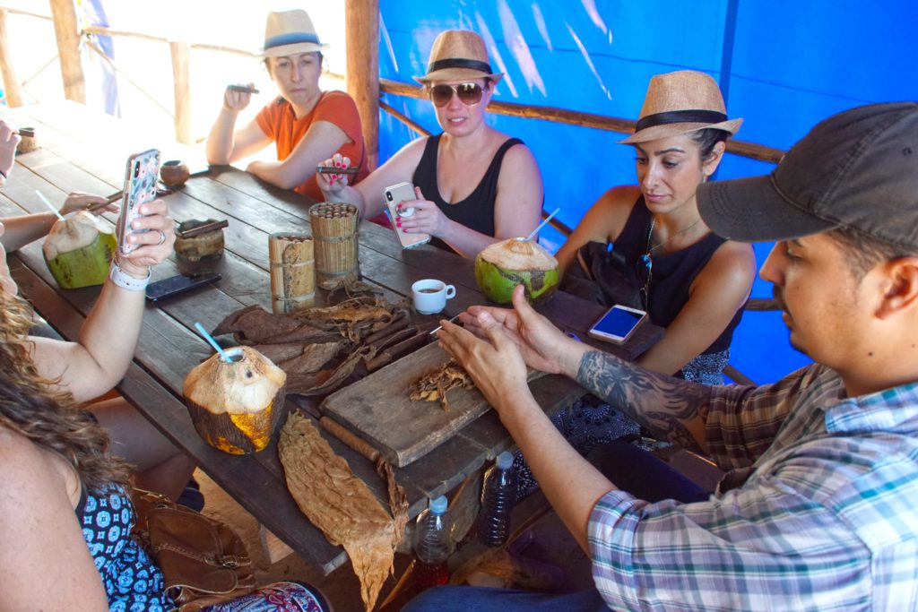 You don't need to have a table full of girls to roll a cigar, but it doesn't hurt...