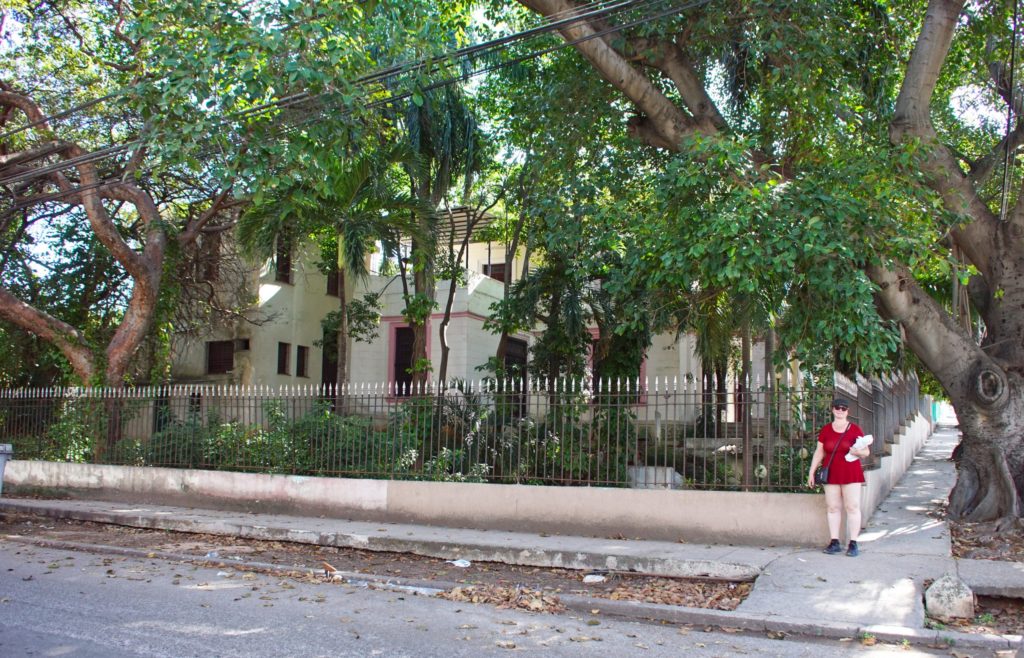 Just an ordinary house with a spear-tipped fence.