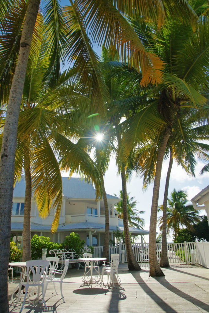 Sunrise over the hotel.