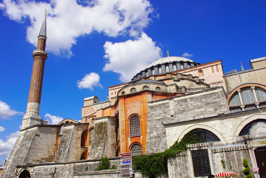 From some angles, Hagia Sophia looks like a fortress.
