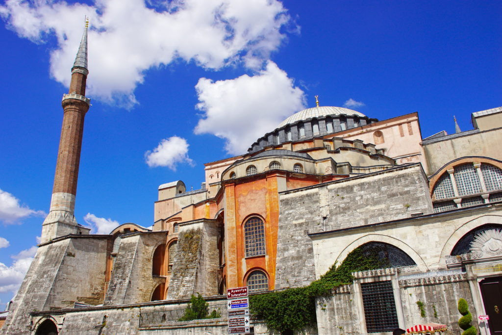 From some angles, Hagia Sophia looks like a fortress.