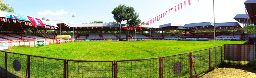 A panorama of the arena in Kırkpınar.