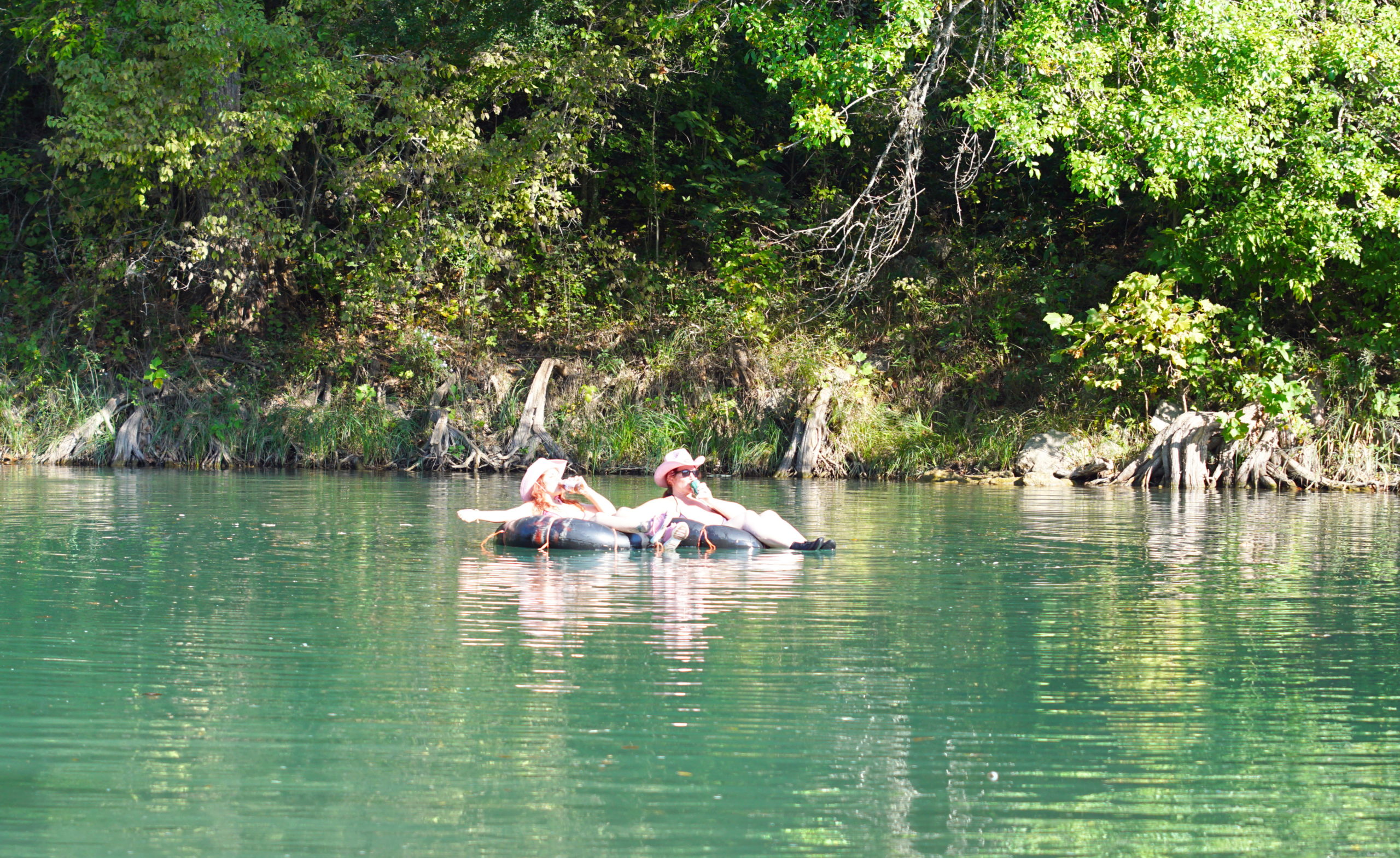 Tubing with friends on the mighty Guadalupe.