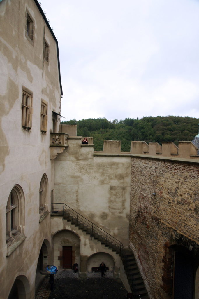 One of the castle's courtyards.