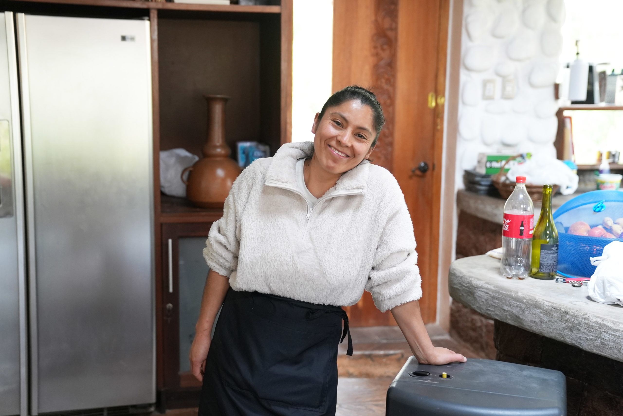 Our friendly cook, Sharme.