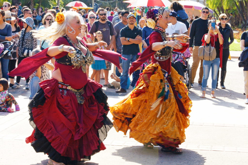 Tribal dancers being tribal.