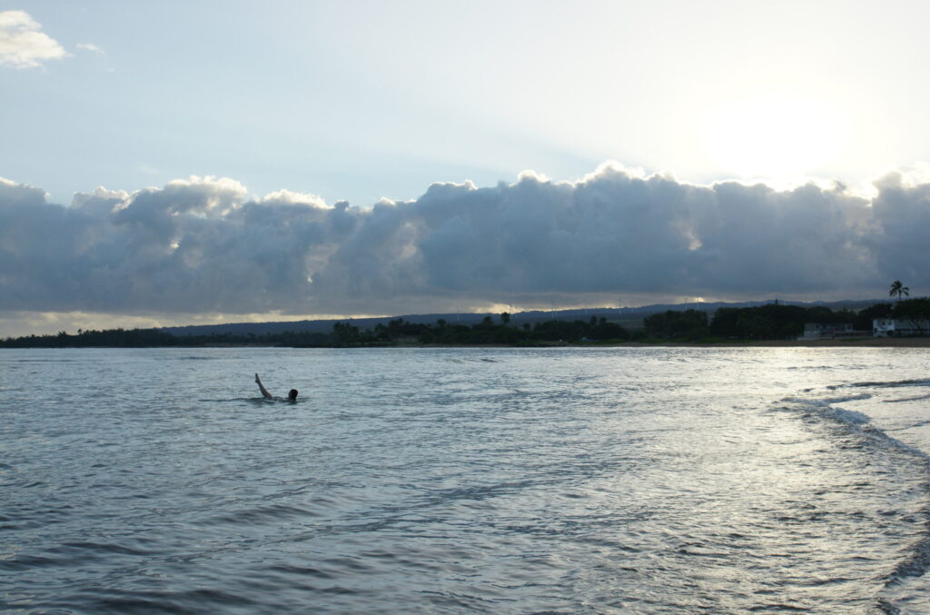 Does it look like I'm a professional swim model?