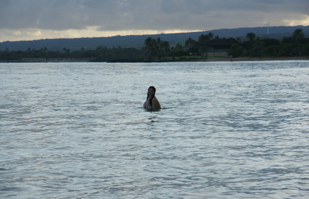 Well, maybe the water is a bit cool.