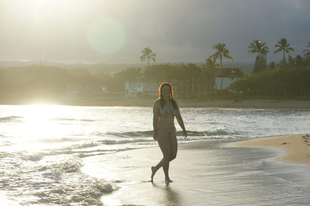 Swimming, Oahu-style.