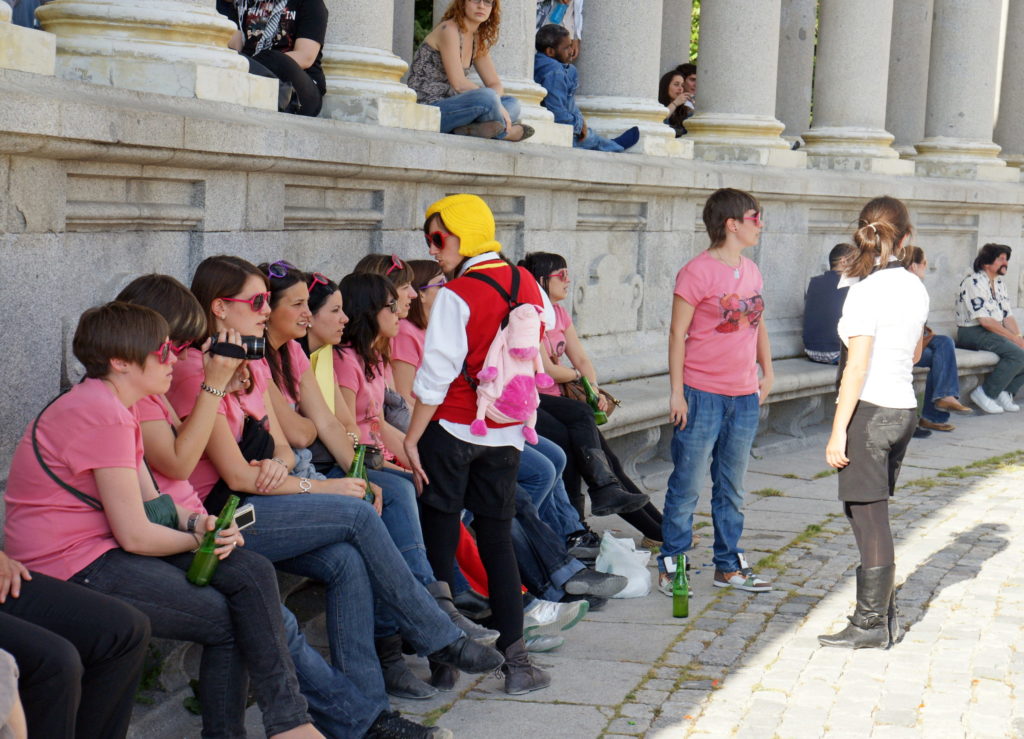 If you have a thing for yellow hair, Madrid is the city for you.