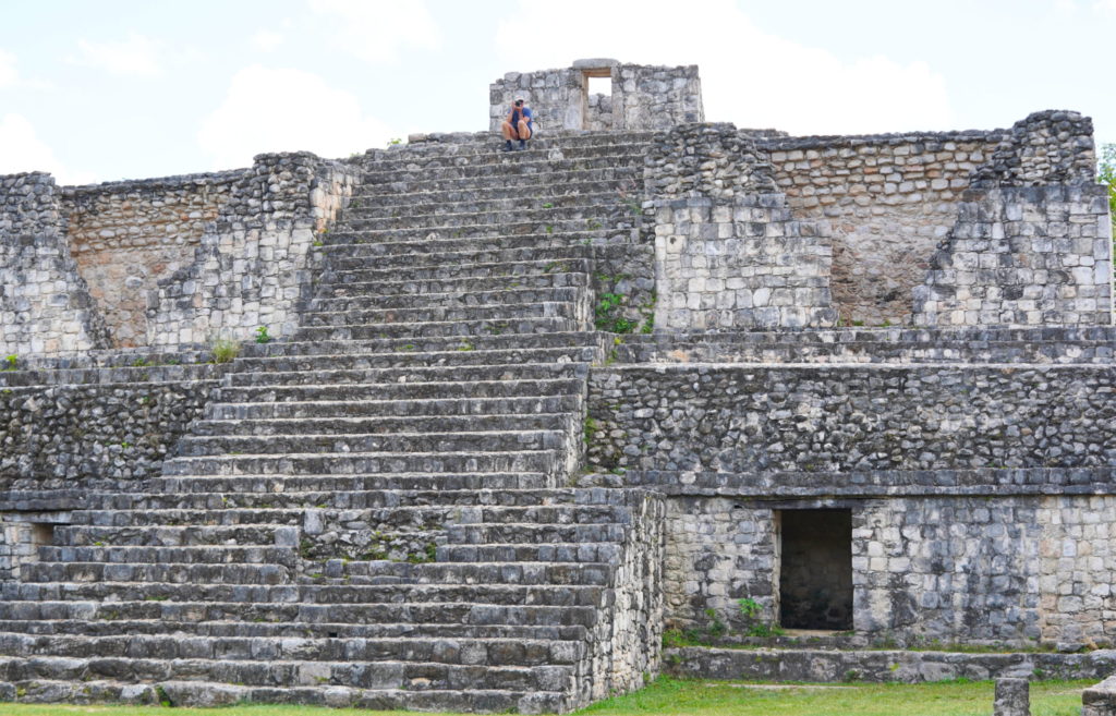 Atop the Oval Palace.