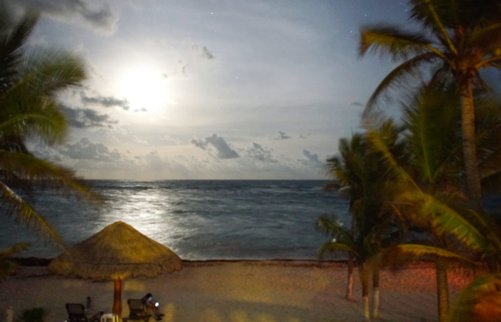 Nighttime in Akumal.