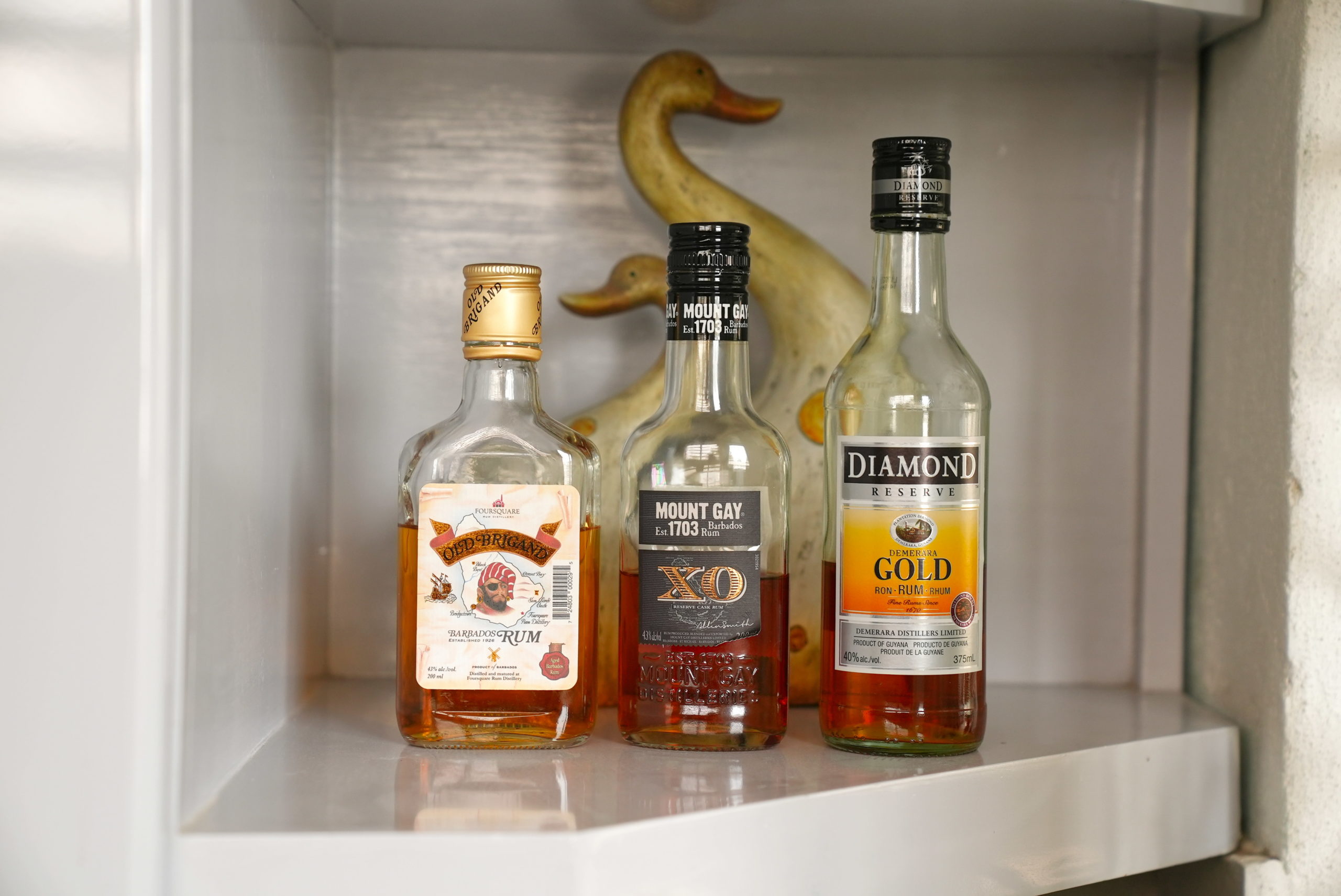 A fine selection of rum.