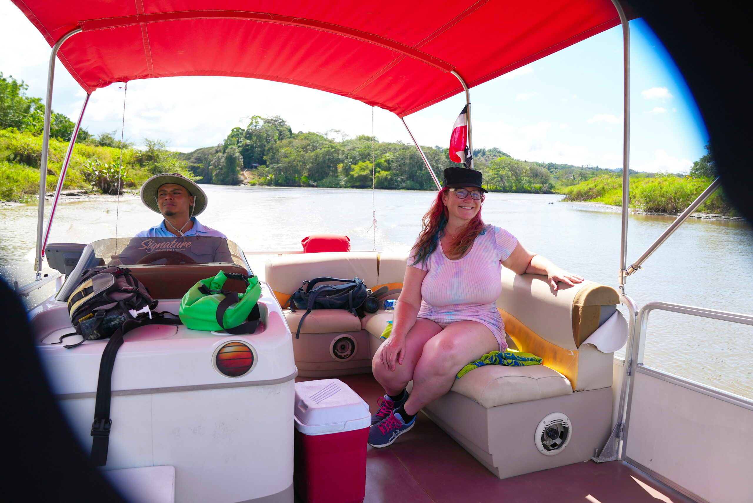 Our boat and our guide.