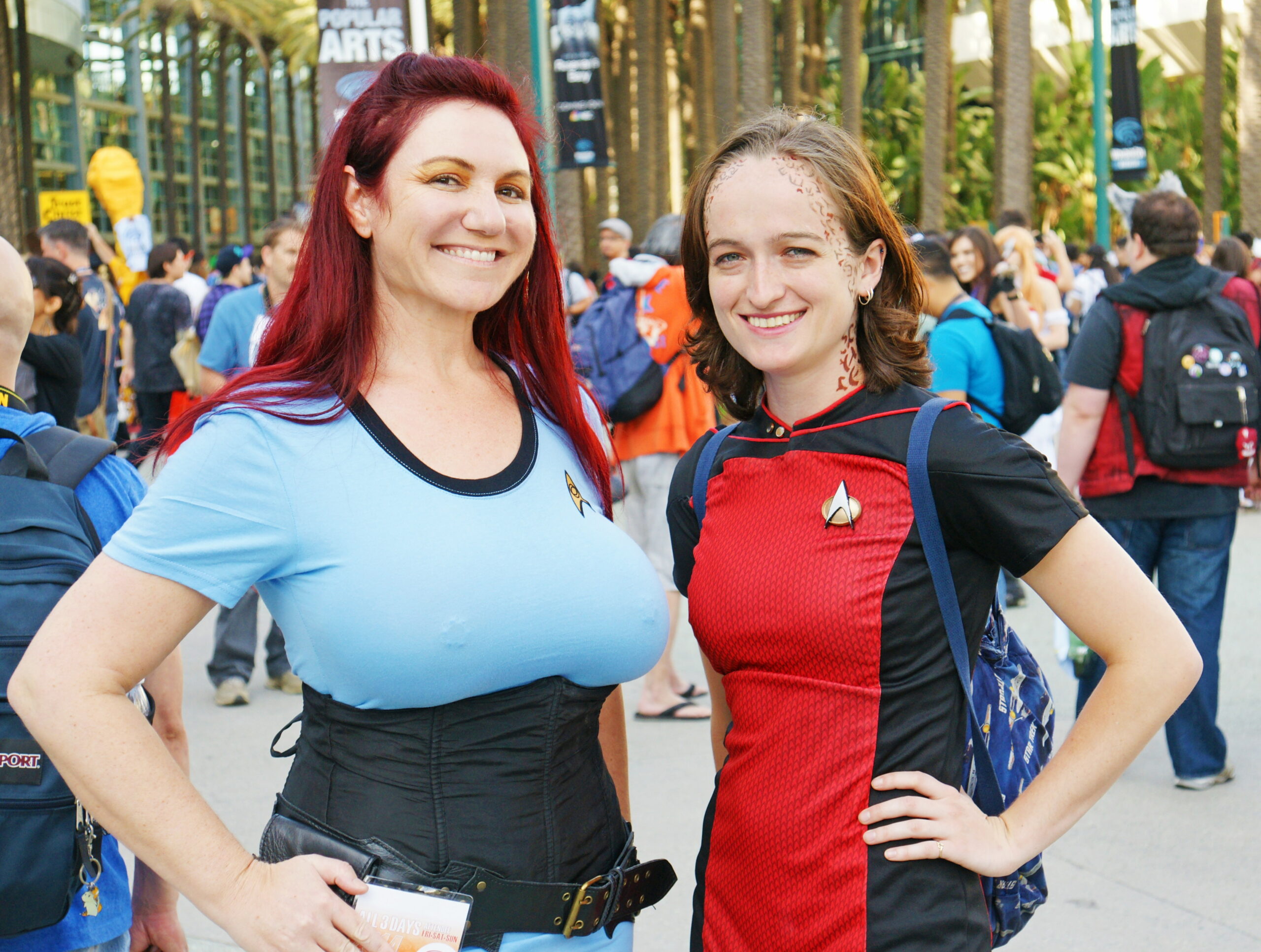 There are three Star Trek characters in this photograph.