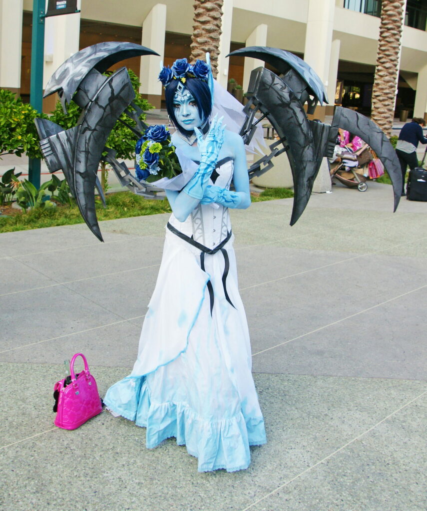 Blue, with just a hint of pink.