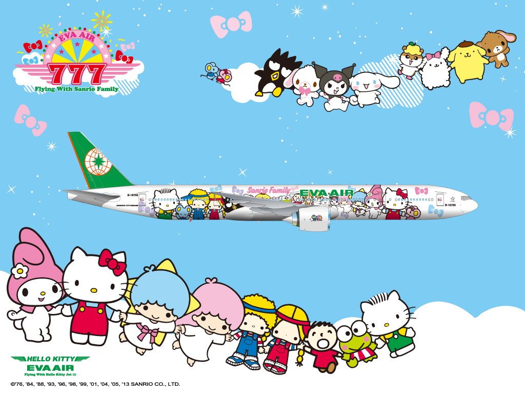 Eva Air Hello Kitty Plane.