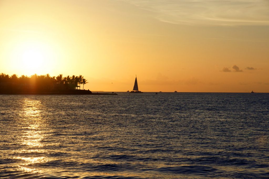 Sunrise in Miami, Florida.