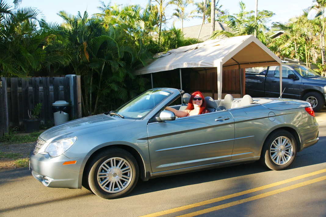 Our rental car in Hawaii.